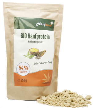 Hanfproteinpulver 54 % Protein BIO 250mg